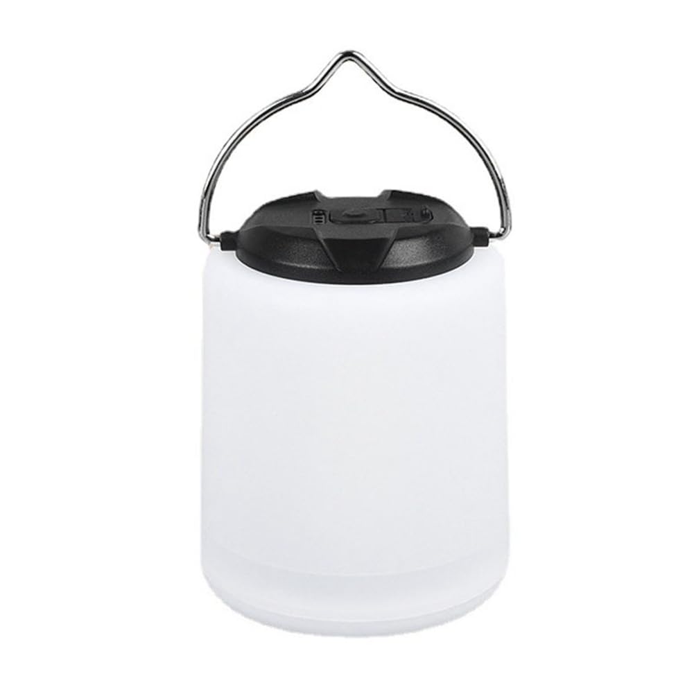 HLELU 1 PCS Rechargeable Camping Light Outdoor Camping Lantern, White Camping Hiking Emergency Waterproof Light