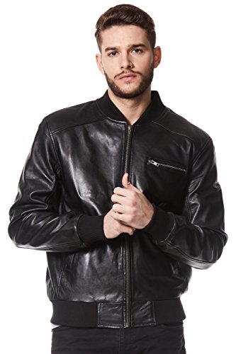 Bomber Rétro 70s en cuir italien XXL résout le manque d'aisance des vestes
