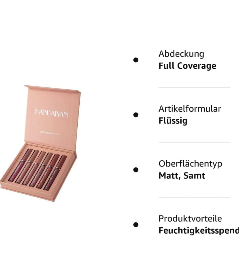 Image of Handiyan Lipstick Set Of 6 -B ,Matte Finish