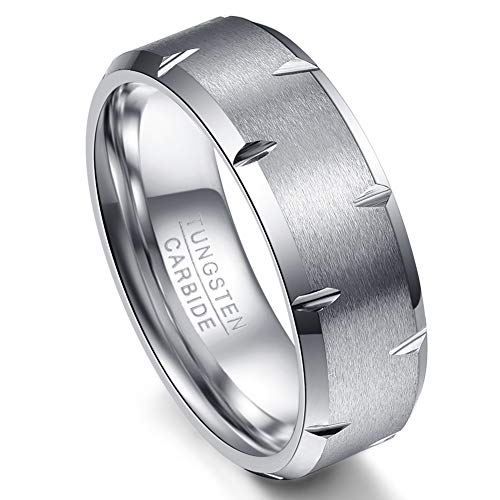 Carbure de tungstène bague mixte VAKKI | Alliance homme femme et anneau de mariage