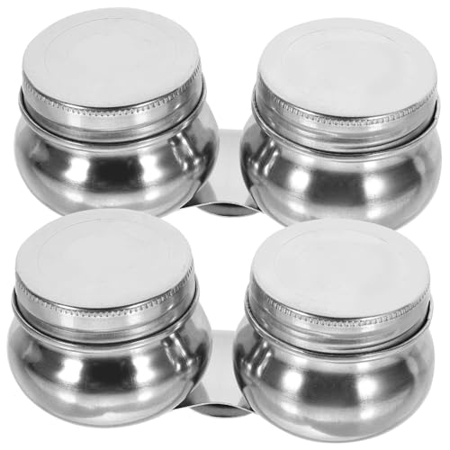ULDIGI 2 Pack Stainless Steel Oil Palette Cup Paint Cup Pots for Artists Clip Container Easy Clean Portable