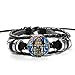 TUDUDU Arcángel Pulsera De Cuero Protégenos Santo Escudo Protección Justicia Encanto Pulsera...
