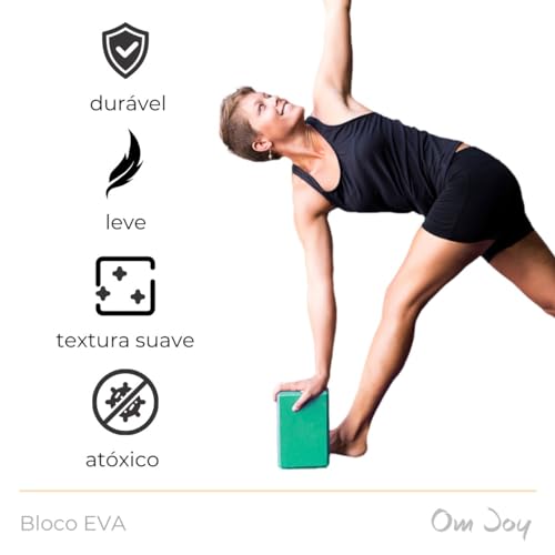 Kit 2x Bloco Tijolo de Yoga e Pilates | EVA Leve 200g | Bloquinho Funcional RPG Fitness Fisioterapia