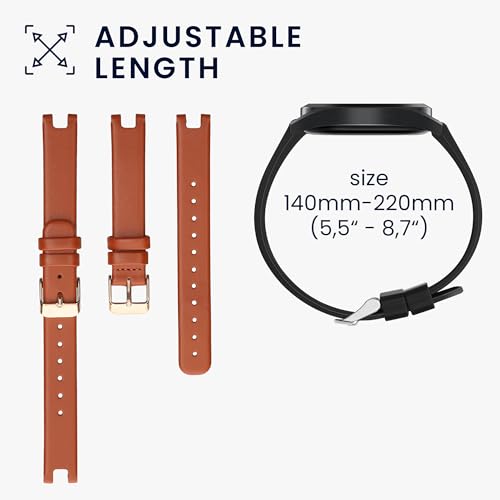 Correa de cuero para reloj compatible con Garmin Lily miniatura 6