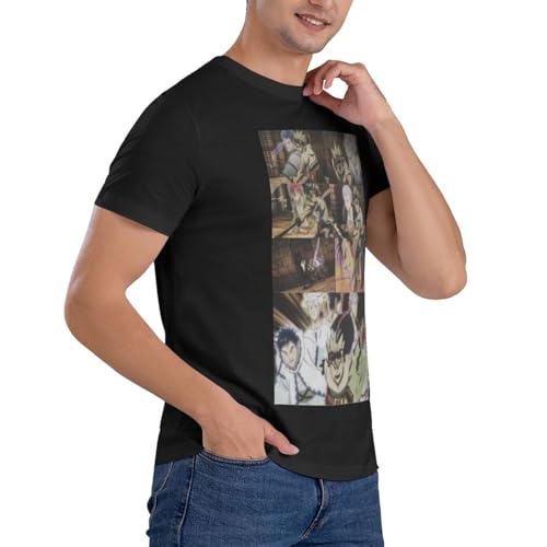 Bl-ack Clover T-Shirt Men's Cotton Short Sleeve T-Shirts, Fashion Breathable Tops Tee4