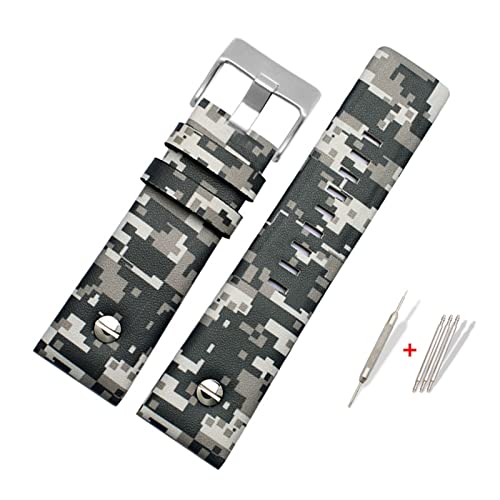 jfhffj Dieselƌ݊̂C^ÃU[̎vш DZT2002 DZ7314 7406 4471 7332 4476BRARP 22MM 24mm 26mmuXbgjgȃXgoh(08-silver buckle,28mm