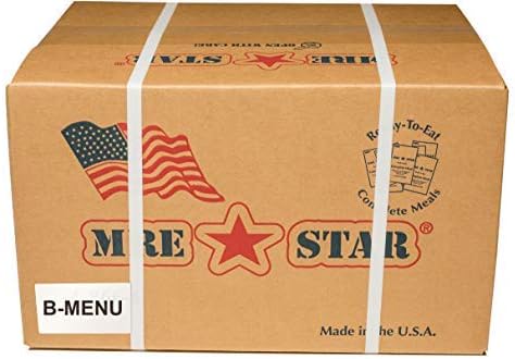 Fresh Packaged MRE Meals Ready to Eat Meal kits. Military Style Meals. Includes Delicious Entrees, Accessory Pack, Side Dishes, Beverage Mix (Choose your meals) (Case B, 1 Case of 12 Meals))