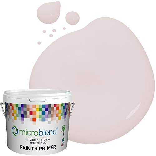 Microblend Interior Paint and Primer - Purple/Soft Lilac, Eggshell Sheen, 5 Gallon, Premium Quality, High Hide, Low VOC, Washable, Microblend Violets Family Microblend Interior Paint and Primer - Purple/Soft Lilac, Eggshell Sheen, 5 Gallon, Premium Quality, High Hide, Low VOC, Washable, Microblend Violets Family
