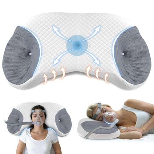 Oreiller CPAP mémoire de forme premium oreiller cervical gris haut de gamme - 2