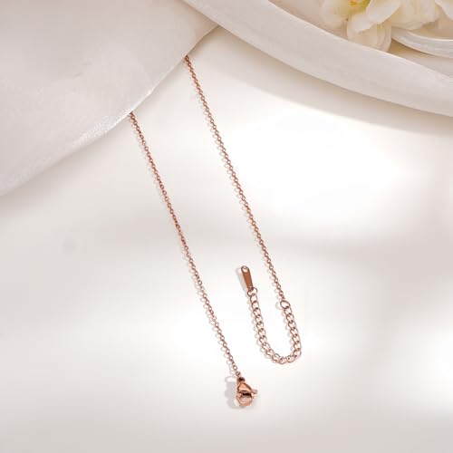 Image of Rubans Demi Fine Stainless Steel AD Pendant Necklace Gift for Women & Girls