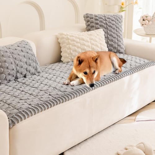 Best Material for a Couch With Dogs: Durable, Washable, and Pet-Friendly Options 4 Gumfolk Plush Pet Sofa Covers for Dogs Washable Couch Protector for Cushion, Dog Friendly Furniture Covers Protector