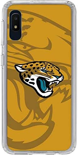 Skinit Clear Phone Case Compatible with Galaxy A10e - Officially Licensed NFL Jacksonville Jaguars Double Vision Design