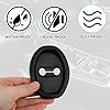 lasuroa 4pcs Silicone Car Door Latch Covers, Universal Door Strike Protector Lock Protector for Noise Reduction & Shock Absorption Fits Most Cars SUVs Trucks (Black) #5
