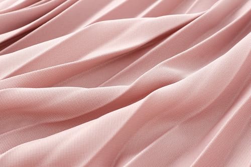 Women’s High Elastic Waist Pleated Midi Skirt Chic Flowy Swing Long A-line Skirt4