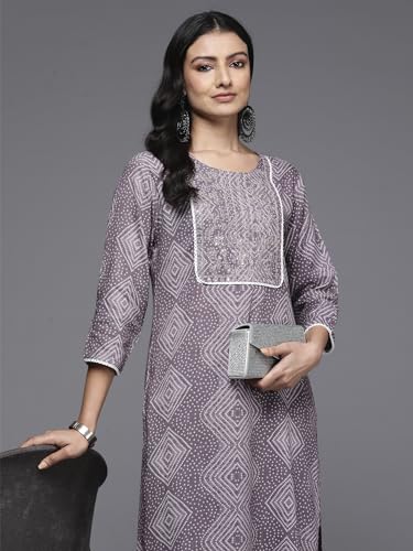Image of INDO ERA Women's Viscose Blend Straight Fit Straight Kurta
