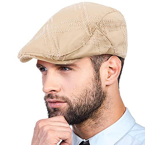 Image of LADYBRO 2-Pack Unisex Flat Cap Newsboy Hats for Men Women Casual Adjustable