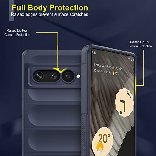 Image of Amazon Brand - Solimo Mobile Cover for Google Pixel 7 Pro 5G (Silicone Sapphire)