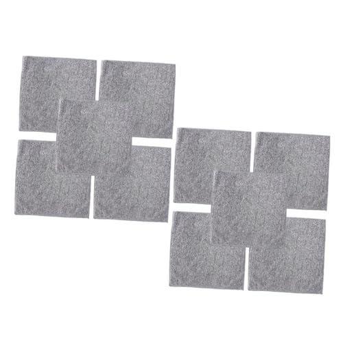 LAPYAPPE 10 Piezas paño de Cocina Trapos para Platos Toallas de Mano de algodón bálsamo Lavable mop arrumação cozinha trapillo Lavar la Toalla paños para Limpiar Platos Fibra extrafina Grey