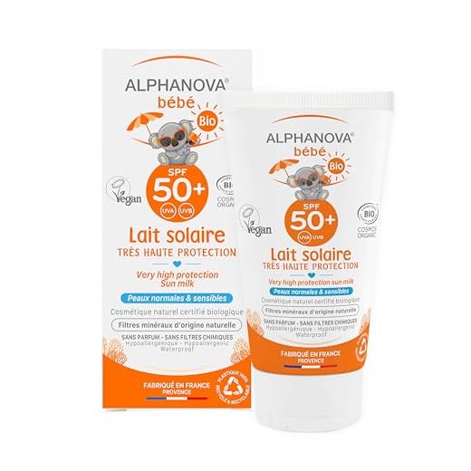 Alphanova Lait Solaire Bébé SPF50+ Très Haute Protection 50 ml