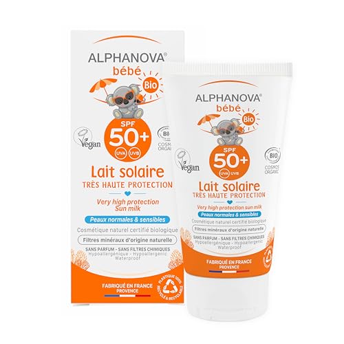 Alphanova Sun Bio, Baby Sun Milk - SPF 50+, 4.4 oz.