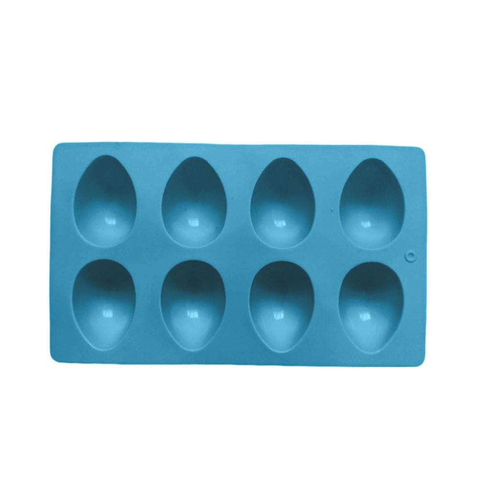 Hsyzygian 8 Cavity Eggs Shape Silicone Chocolate Molds Baking Equipment for Easter Treats Candy Jellies and Resin Food Grade Silicone Molds