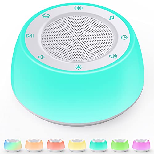 Image of Jack & Rose White Noise Machine Baby, Baby Sound Machine Kids with Night Light, Portable White Noise Machine for Sleeping