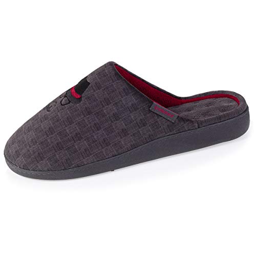 Isotoner - Zapatillas para hombre, Gris (gris), 44 EU