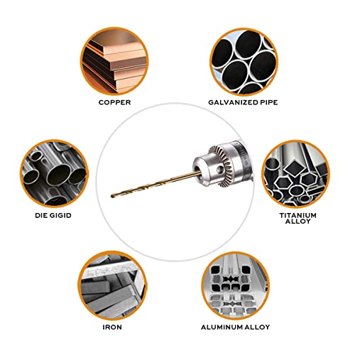 1/16" Cobalt Drill Bits - 13 Pack Of M35 Cobalt Drill Bits With Storage Case - Perfect Drill Bits For Metal, Hardened & Stainless Steel, Cast Iron, And More! #TOP4