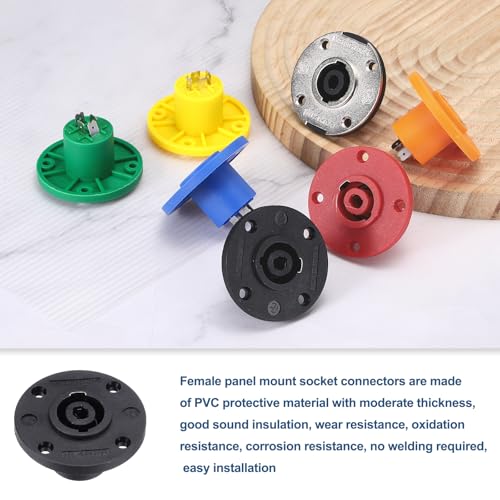 MECCANIXITY 2 piezas conector hembra XLR panel miniatura 5