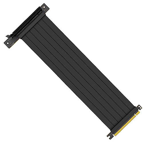 Kelisdi PCI-E 16x グラフィックスカード延長ケーブル PCIE X16 GPUコンピューターシャーシ高速ソフトフレキシブルケーブル。