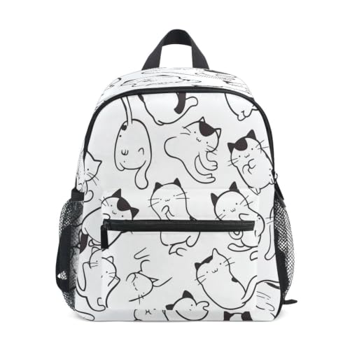 Sac d'école maternelle chats pour tout-petit idéal pour ranger le doudou et le goûter