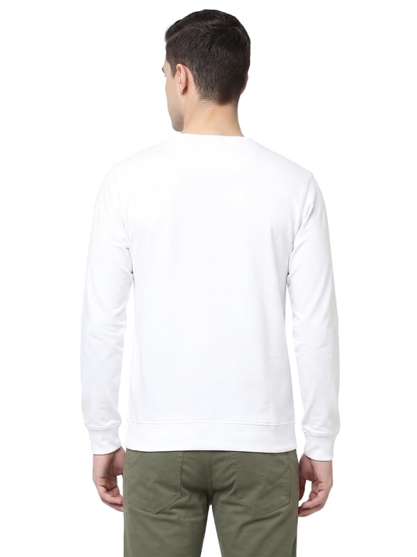 Image of Full Sleeve Cotton T-Shirt for Men & Boys | Round Neck Casual Graphic Printed Tee | Regular Fit Comfortable Everyday Wear | Peace