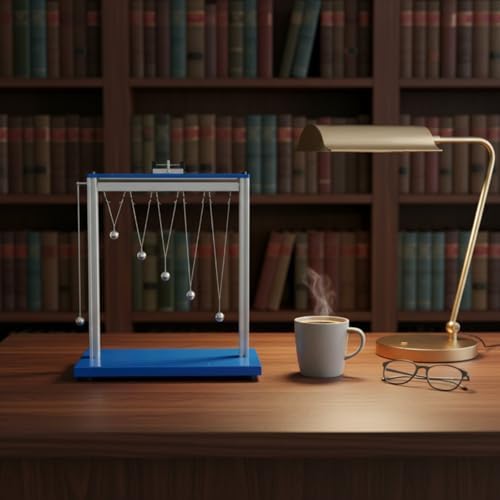 Chosertory Resonance Demonstrator Physics Teaching Model with Visible Motion Display Forced Vibration Apparatus Multi Pendulum Science Equipment Metal Base - 4