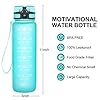 Favofit-Motivational-Water-Bottle-with-Time-Marker-32-oz-Water-Bottles-with-Times-to-Drink-Reusable-BPA-Free-Tritan-Plastic-Perfect-for-Sports-Fitness-Gym-Workout Favofit Water Bottle with Time Marker, 32 oz Motivational Water Bottle with Strainer & Cleaning Brush, Reusable & BPA Free Tritan Water Bottle for Sports & Fitness, Mint
