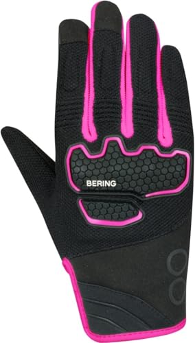 BERING Breeze Mesh Damen Motorrad Handschuhe, schwarz/pink, S