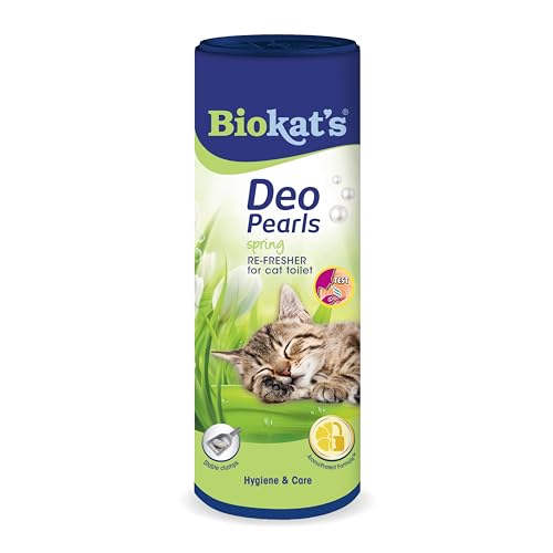Biokats Deo Pearls Spring - Streuzusatz mit Duft für Frische und feste Klumpen in der Katzentoilette - 1 Dose (1 x 700 g)