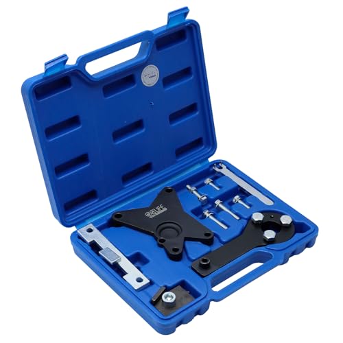 CCLIFE 10tlg Motor Einstellwerkzeug Satz Kompatibel mit FIAT, Ford, Lancia 1,2 l/1,4 l, 8 Ventile