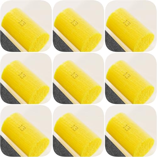 Image of Yglnden 10 Bundles Latch Hook Kit Colorful Yarn Bundles Cut Rug DIY Latch Hook Yarn for Handmake Craft Sewing Knitting for Adults (10 Bundles# Bright Yellow)