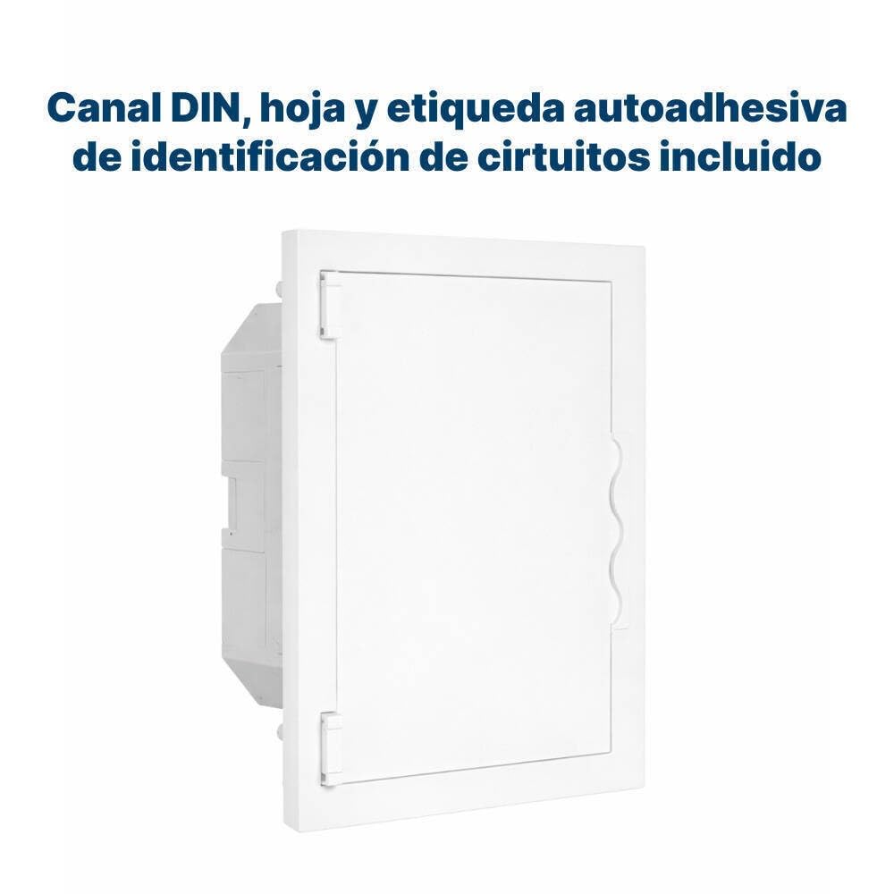 Cuadro Eléctrico 80 Módulos De Empotrar - empotradas. Filas - Envolvente Para Protecciones - Instalación Segura - Medidas 505 x 650 x 110 Mm