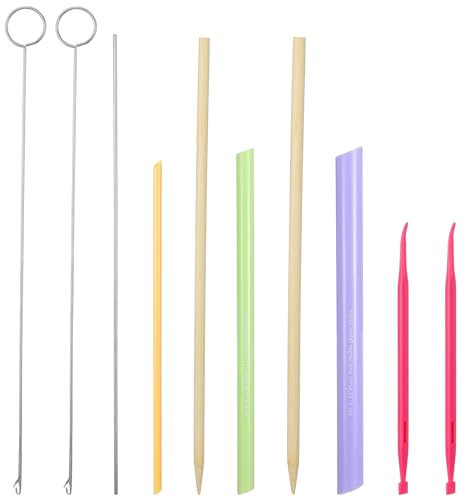 10 Pcs Tube Turning Tool for Sewing Set Tube Turner and Turning Tool Multifunctional Threader for Fast Easy DIY Crafting Projects