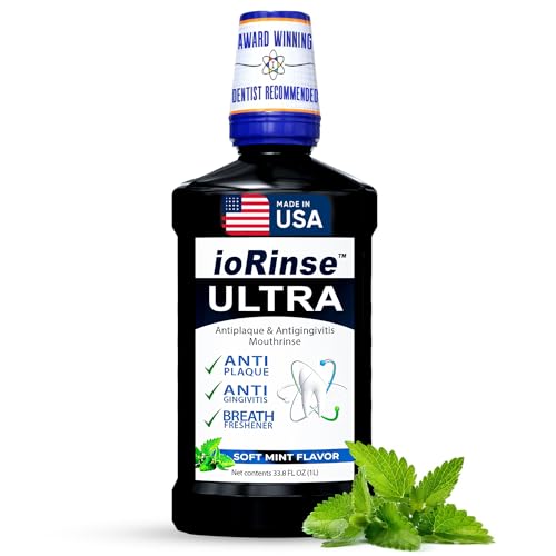 ioRinse Ultra Periodontal Rinse & Gum Mouthwash, Alcohol Free Mouth Rinse for Gum Disease, Fights...