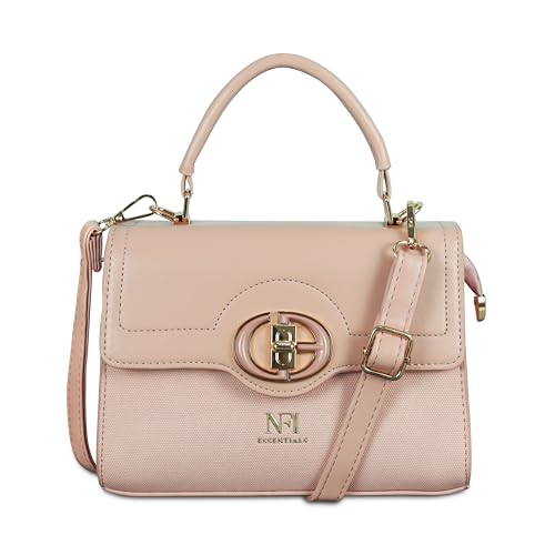 Image of NFI essentials Satchel Bags Ladies Purse Handbag Premium Women Shoulder Travel Bag for Work Gifts for Wife /Mother /Sister Stylish Office College Party Bag