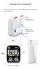Air Monitor Indoor CO2 Messgerät, NDIR Luftqualität Raumluft Monitor, WiFi Stromsparen CO2 Melder mit tragbare Alarm, CO2 Thermometer mit Digitalen, Temperatur Luftfeuchtigkeit
