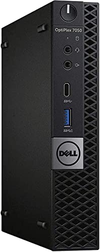 Image of Dell OptiPlex 7050 MFF Intel Core i5-6600T 8GB 128GB Desktop PC Refurbished Window 10 Professional with Keyboard and Mouse (Renewed)