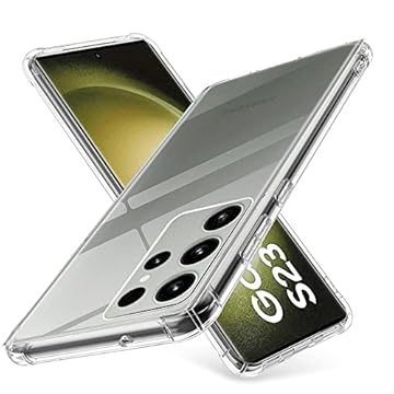 Capa Capinha Para Samsung Galaxy S23 Ultra 5G 6.8 Case Transparente Com Bordas Air Anti Impacto (Transparente)