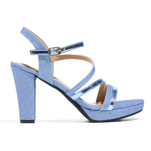 Image of Block Heeled Platform Sandals