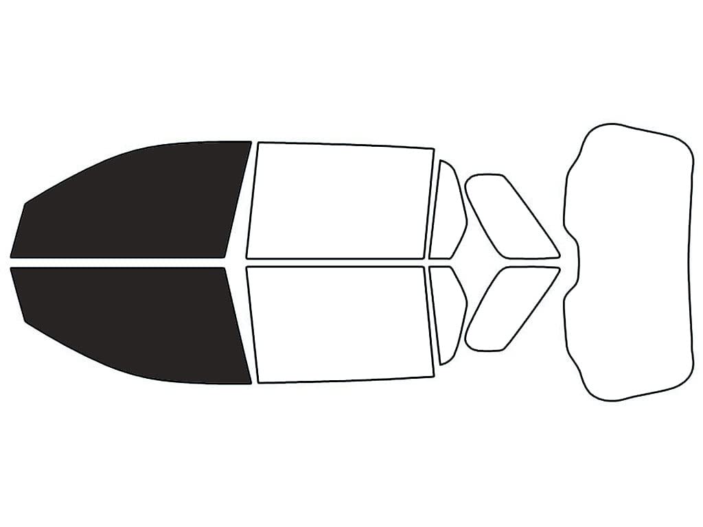 Rvinyl Window Tint Kit Compatible with GMC Terrain 2010-2017 - Front Precut Kit - 20%