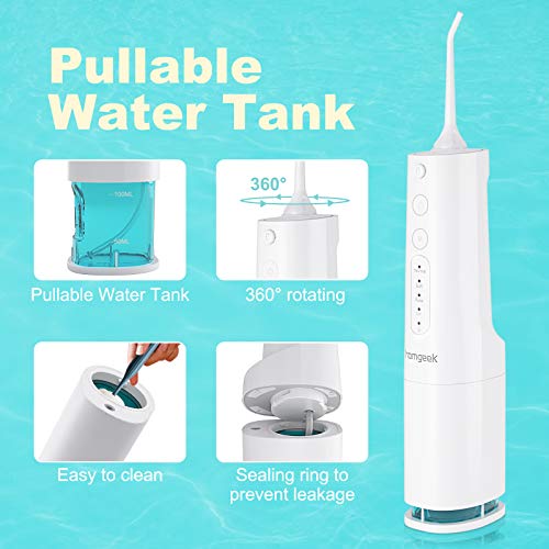 image for homgeek Cordless Water Flosser,Upgraded Professional Dental Oral Irrig