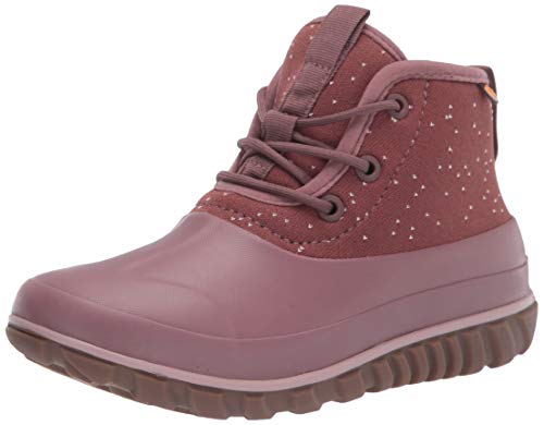 Bogs Women’s Classic Casual Lace Speckle Snow Boot, Rose, 10