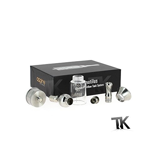 Aspire Nautilus BDCC im Set mit 2 Dual Coil Verdampferköpfe 1,6 und 1,8 Ohm, wechselbarer Pyrex-Glastank, Cone und… – Bild 3
